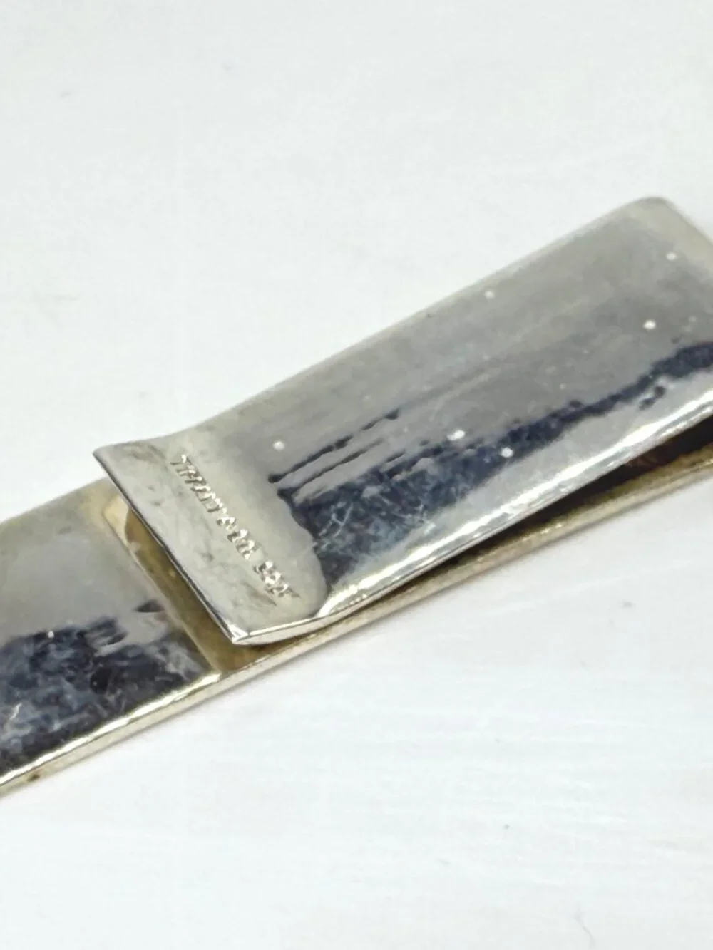 Vintage Tiffany & Co 1837 Sterling Silver Money Clip 925 23.2g with pouch SS494